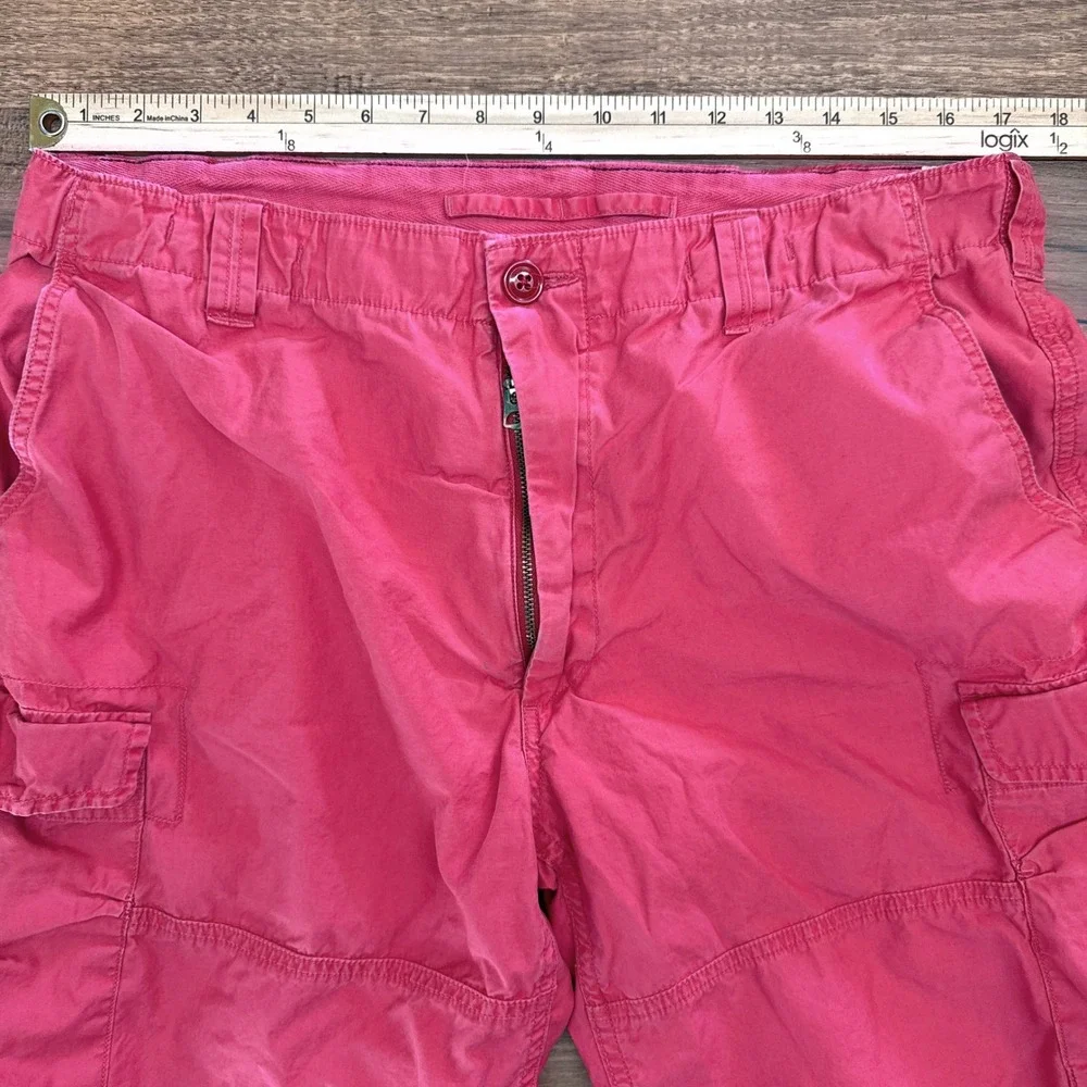 Polo Ralph Lauren Cargo Shorts Men 36 Drill Khaki Field Military Paratrooper Red